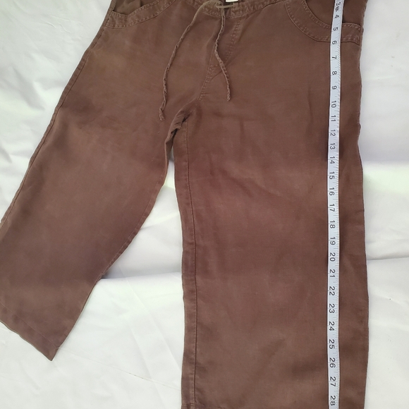 Brown Linen Pants - Picture 4 of 4